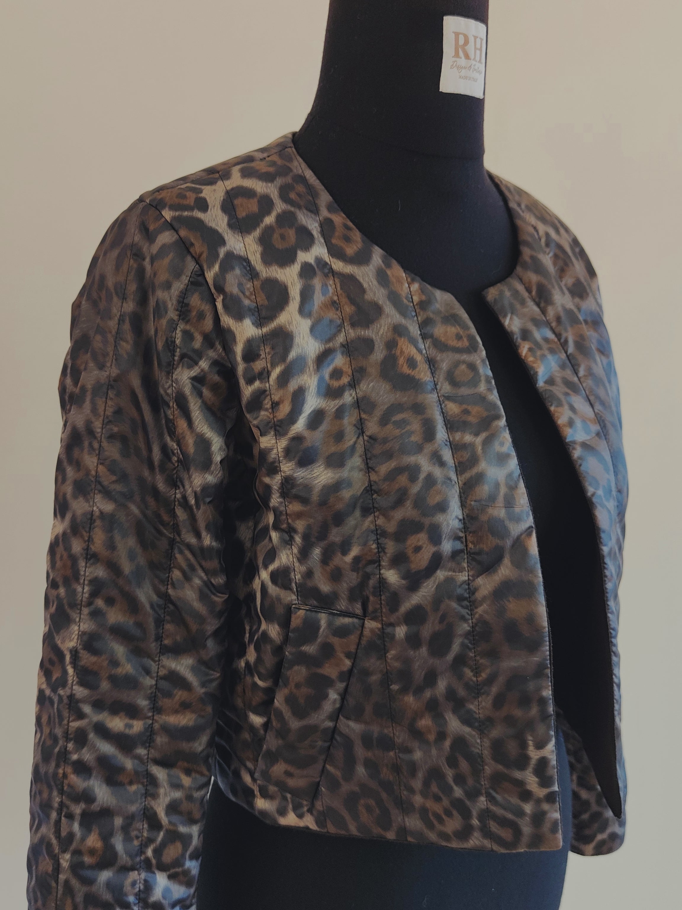 Steppjacke Leoprint