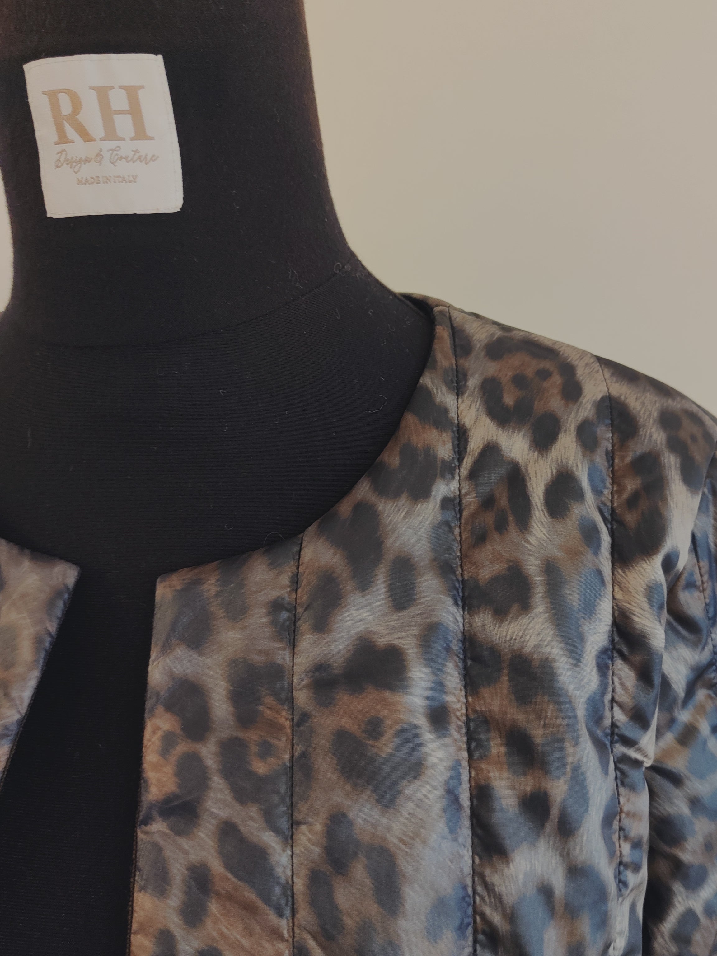 Steppjacke Leoprint