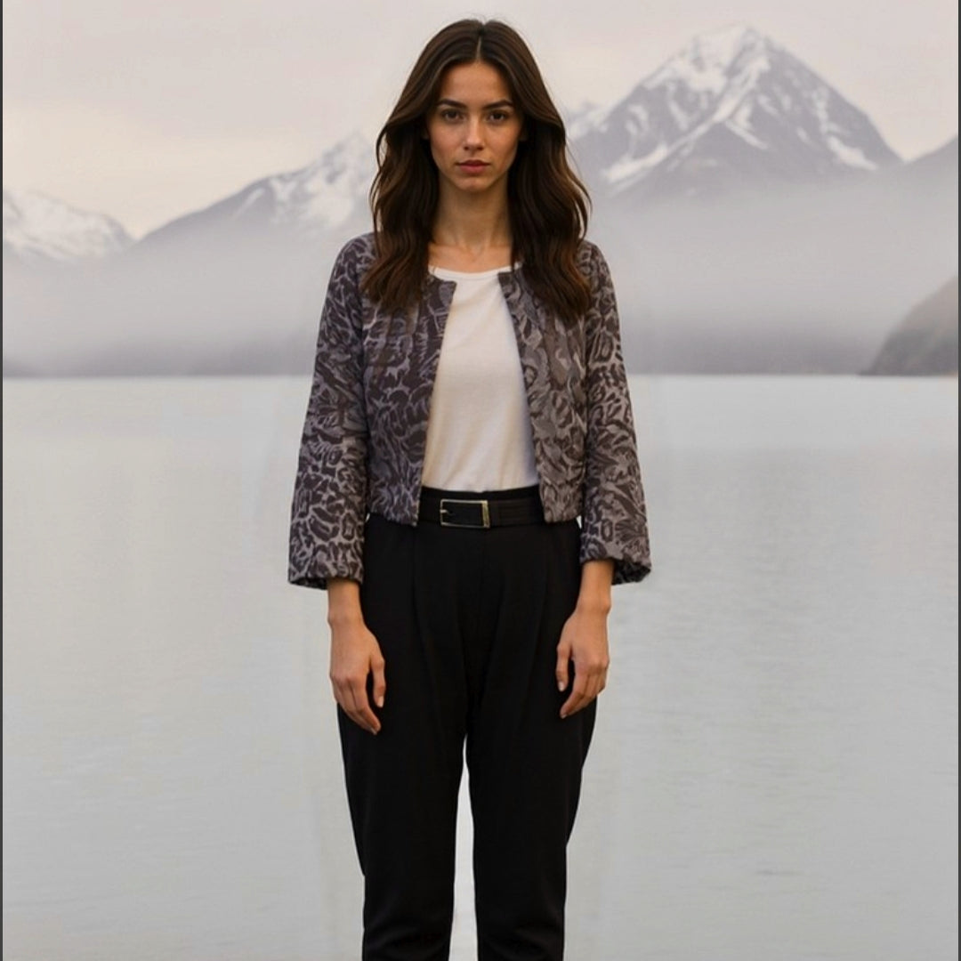 Steppjacke Leoprint