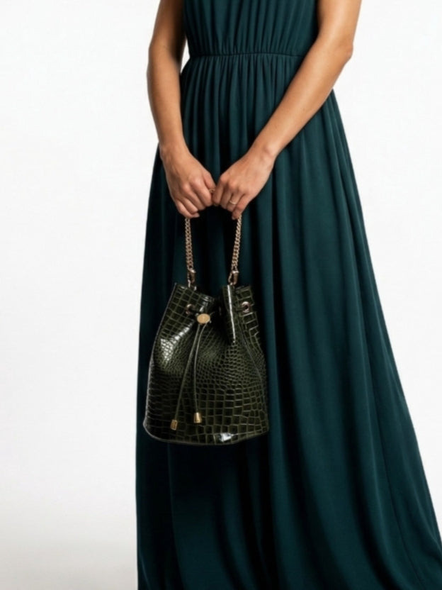 Bucket Bag Lackleder